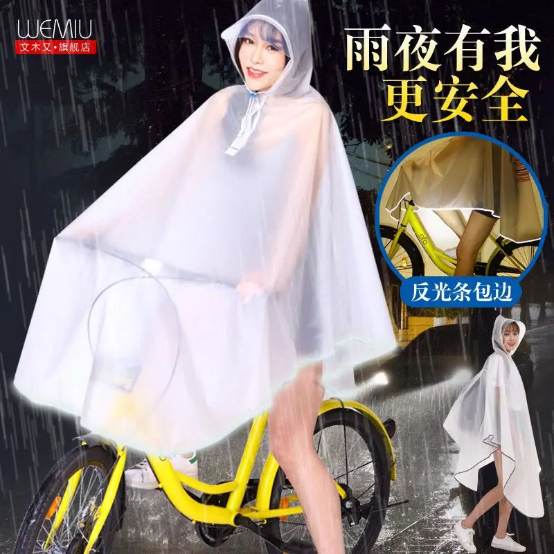 Bicycle Rain Poncho Backpack Combo