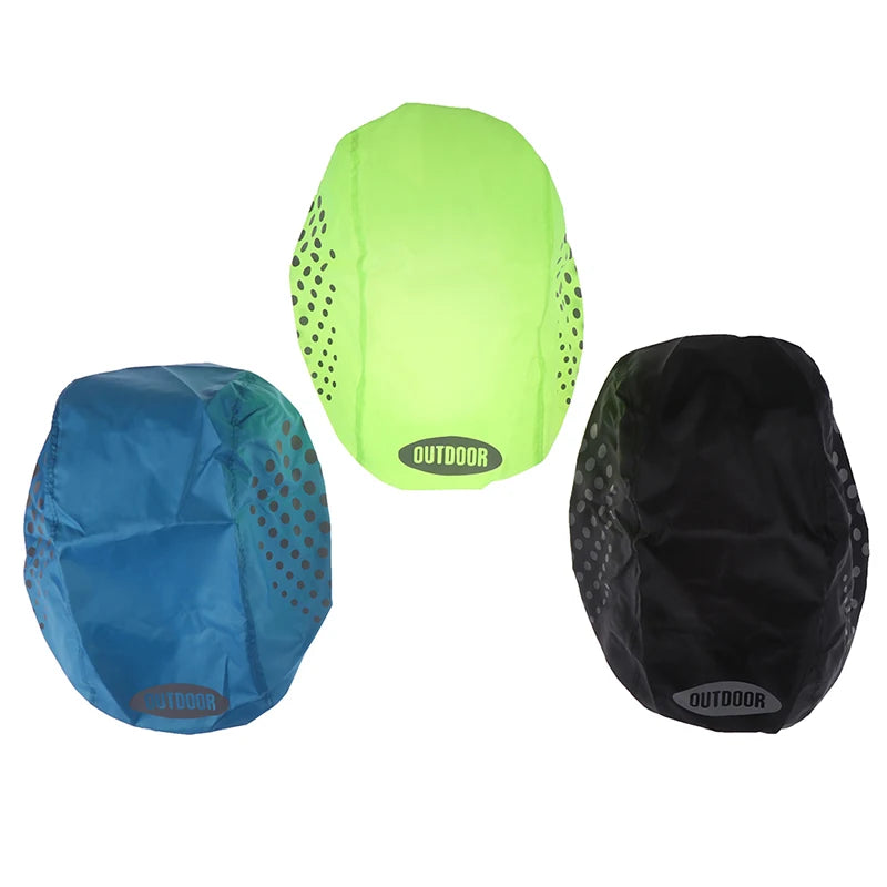 Reflective Waterproof Bicycle Helmet Rain Cover
