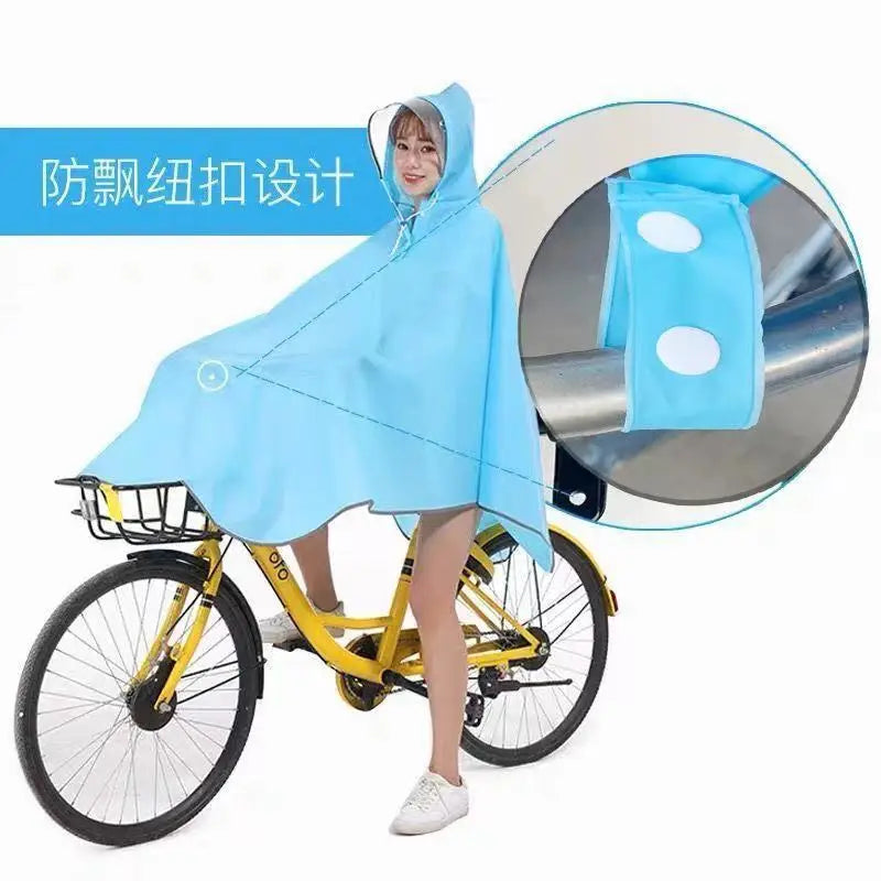 Bicycle Rain Poncho Backpack Combo