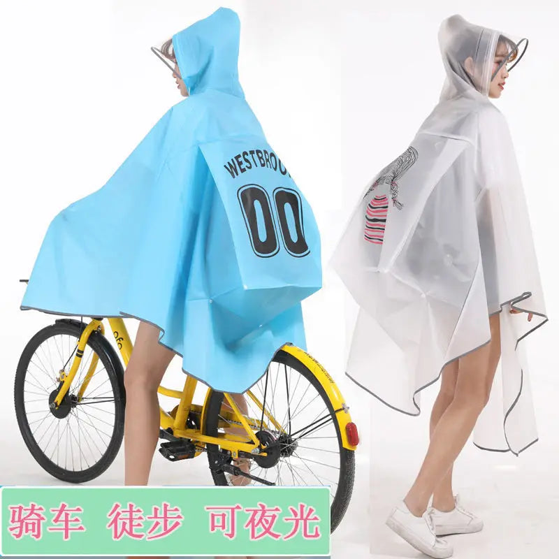 Bicycle Rain Poncho Backpack Combo