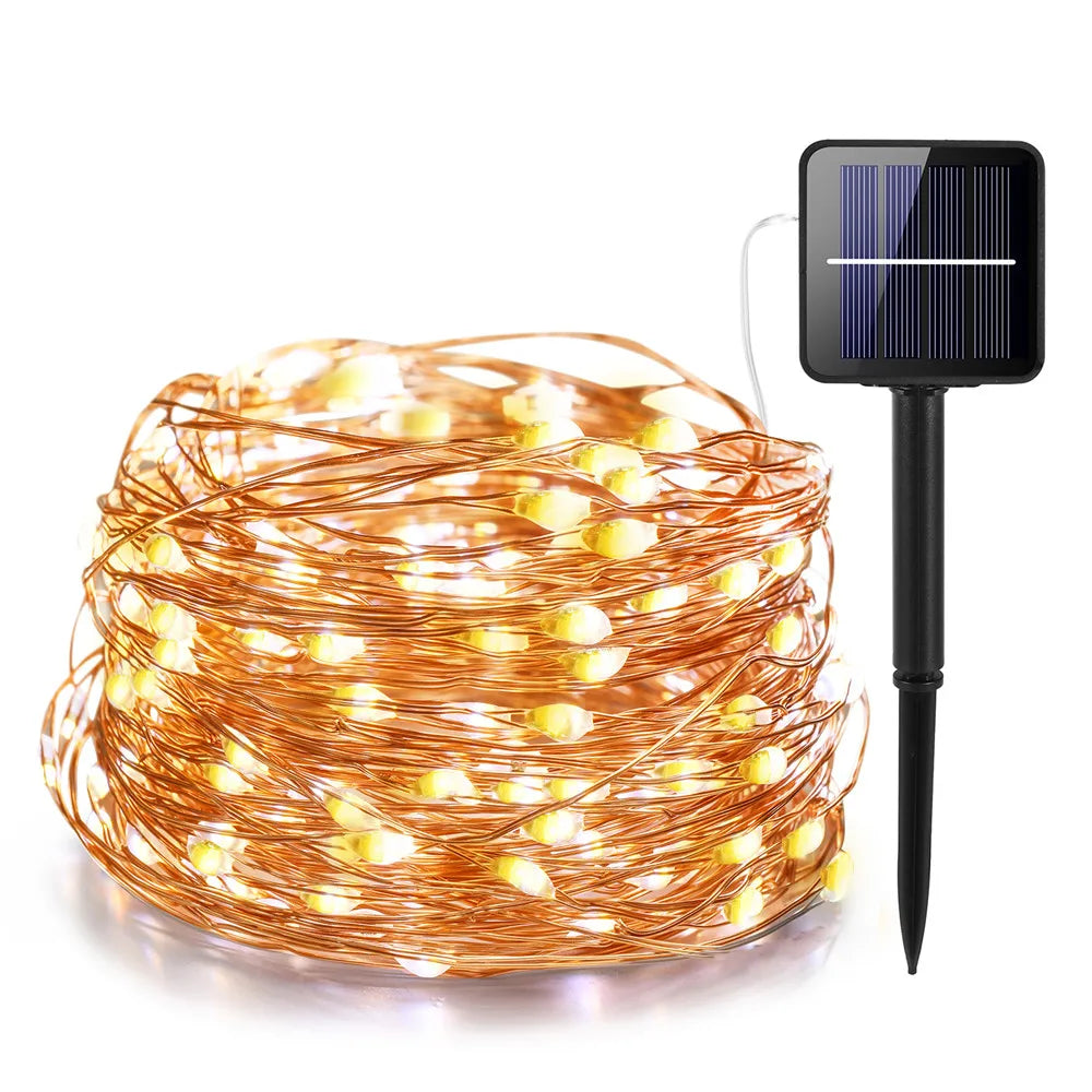 LED Outdoor Solar String Lights