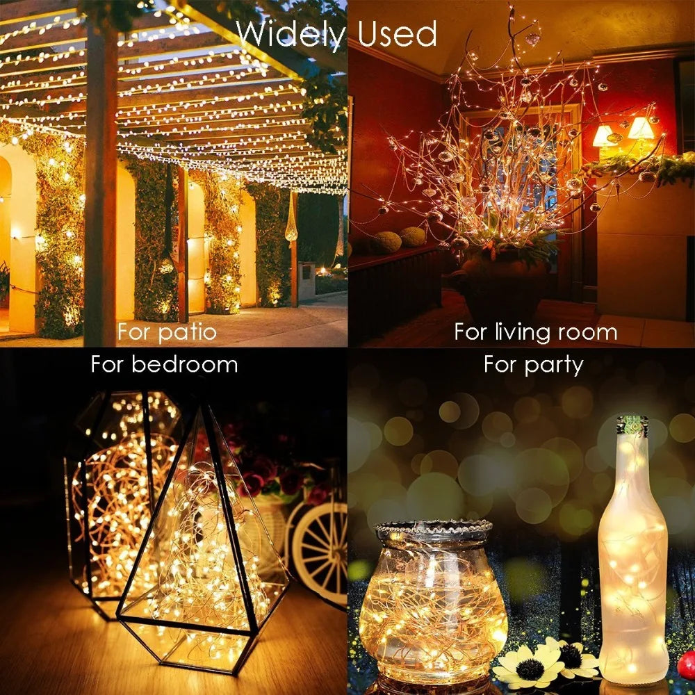 LED Outdoor Solar String Lights