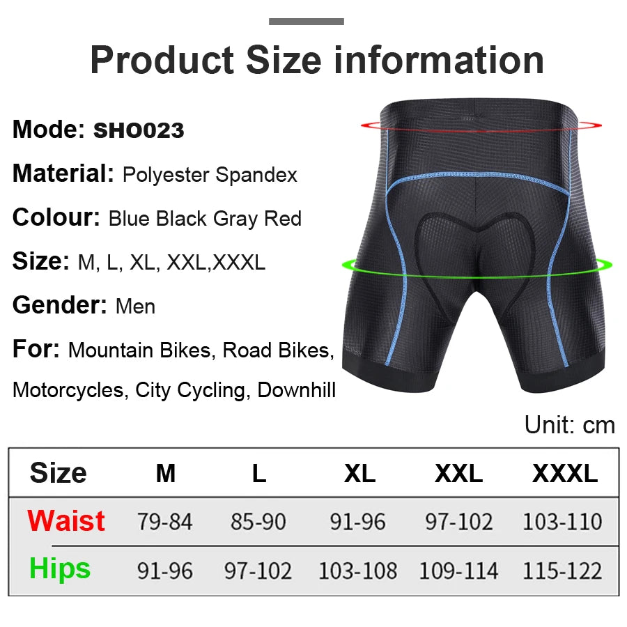 Cycling Shorts with 5D Gel Pad