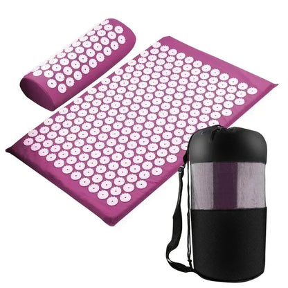 Acupressure Relief Yoga Mat & Pillow Set