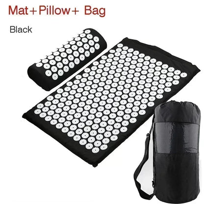 Acupressure Relief Yoga Mat & Pillow Set