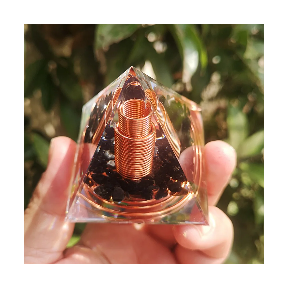 Handcrafted Crystal Pyramid Energy Harmonizer